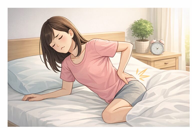 朝起きると腰が痛い原因となる動作|鹿児島市の整体で多い朝の腰痛の例