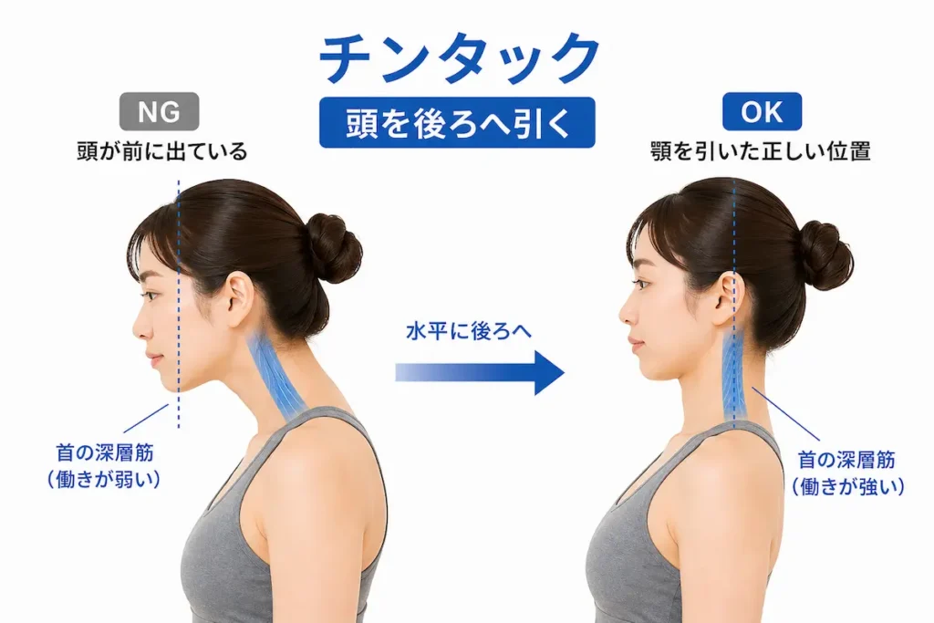 前頭位を改善するチンタックのやり方