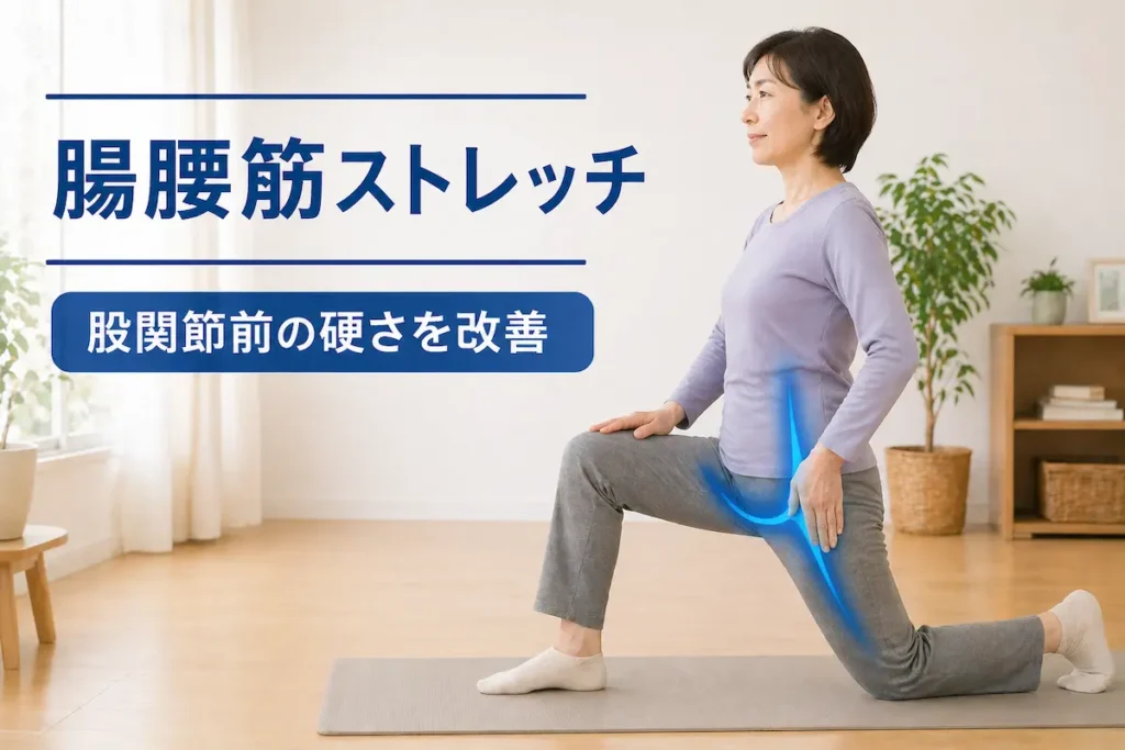 腸腰筋ストレッチのやり方 ランジ姿勢