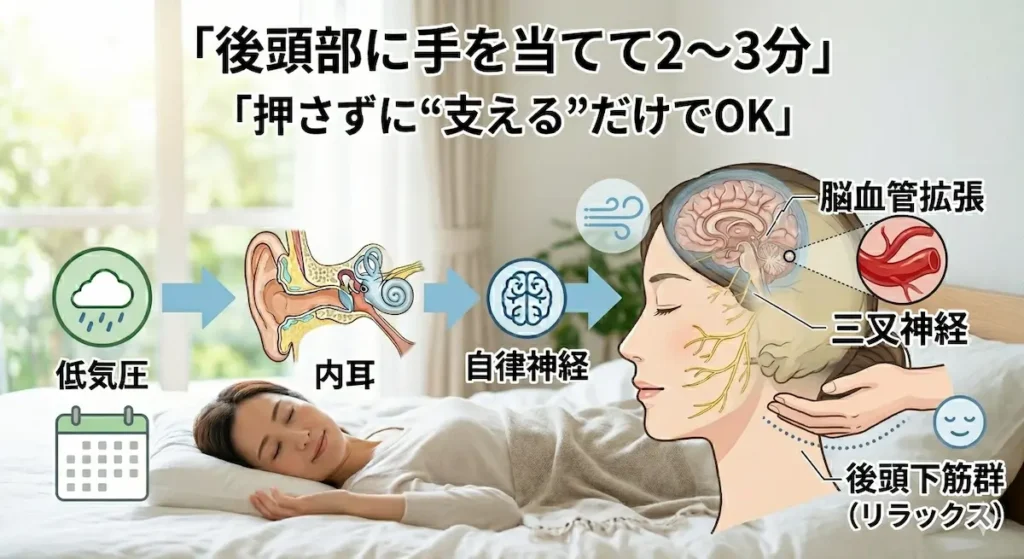 後頭下筋リリースのセルフケア方法