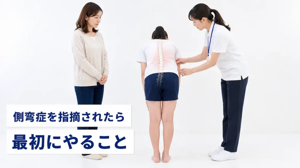 側弯症 学校検診 背中チェック 日本人女子学生