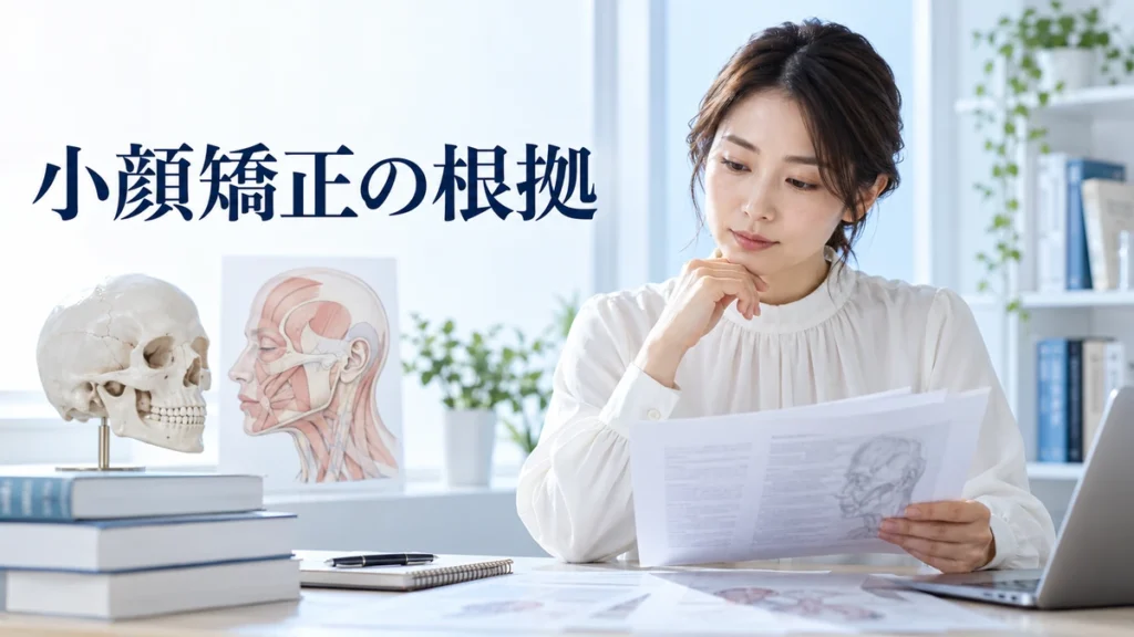 小顔矯正で分かっていることと分かっていないことを整理した画像